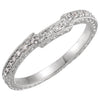 14k White Gold 1/8 ctw. Diamond Band, Size 6