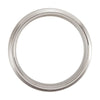 Cobalt 8mm Double Ridged Band Size 11