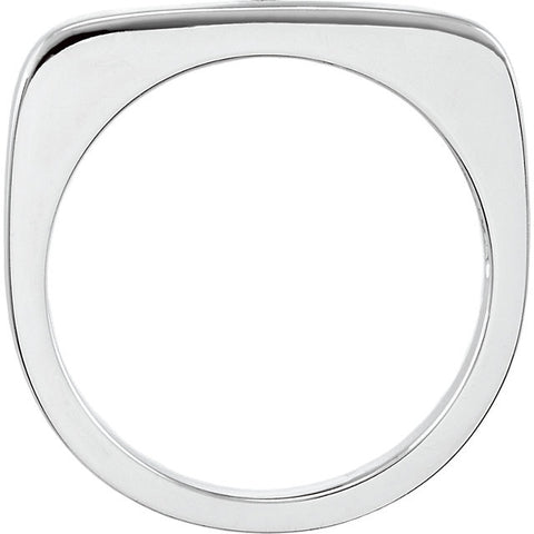 14k White Gold Stackable Ring, Size 7