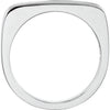 14k White Gold Stackable Ring, Size 7