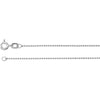 1.0 mm Solid, Bead Chain in 14k White Gold ( 24-Inch )