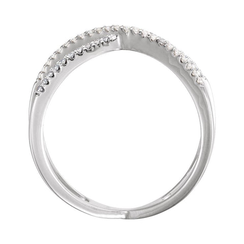14k White Gold 1/6 CTW Diamond Ring Size 7