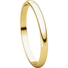 14k Yellow Gold 2mm Half Round Light Band, Size 9