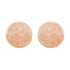 14k Rose Gold Hammered Disk Earrings