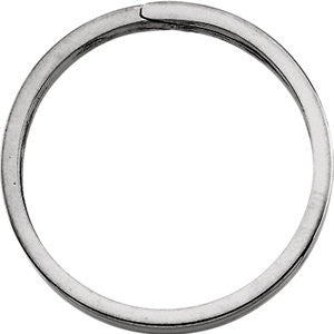 Sterling Silver 31.75mm Round Split Key Ring