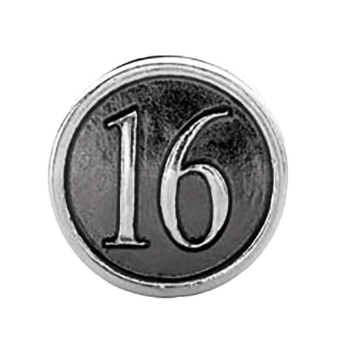 Sterling Silver Sweet "16" Cylinder Bead