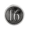 Sterling Silver Sweet "16" Cylinder Bead