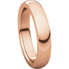 10k Rose Gold 4mm Heavy Comfort Fit Band, Size 8