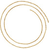 14K Yellow Gold 1.6mm Diamond Cut Rope 7-Inch Chain Bracelet