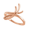 14k Rose Gold Freeform Ring, Size 7