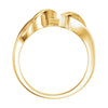 10k Yellow Gold Freeform Peg Remount Ring, Size 6