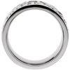 14k White Gold Etruscan-Style Band, Size 5