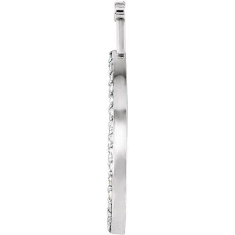 14k White Gold 1/3 CTW Diamond Earring Jackets