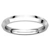 Platinum 2.5mm Knife Edge Comfort Fit Band, Size 5