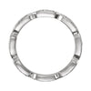 14k White Gold 1/4CTW Diamond Eternity Band, Size 7