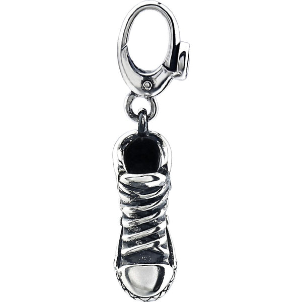 Sterling Silver High Top Sneaker Charm