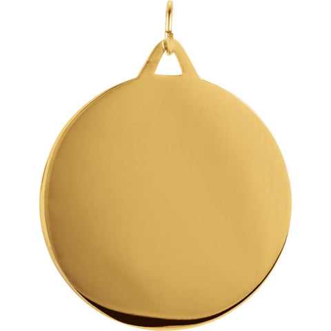 14k Yellow Gold 29mm St. Christopher Medal