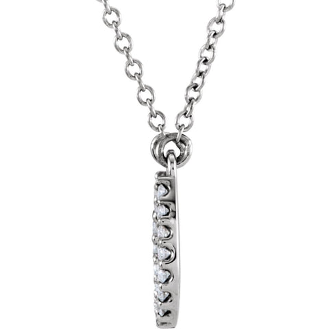 Platinum Horseshoe Necklace