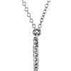 Platinum Horseshoe Necklace