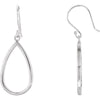 Pair of Precious Metal Fashion Earrings in Sterling Silver