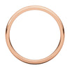 14k Rose Gold 3mm Light Comfort Fit Band, Size 8.5
