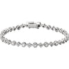 14K White Gold 2 1/2 CTW Diamond 7.5-Inch Bracelet