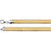 6 mm Sterling Silver and 14K Yellow Gold Reversible Omega ( 18.00-Inch )