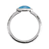 Sterling Silver 7x5x4mm Blue Chalcedony Ring Size 7