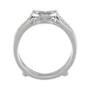 14k White Gold 1/5 CTW Diamond Ring Wrap, Size 7