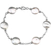 07.50 inch and 12.00-13.00 mm Freshwater Cultured White Coin in Sterling Silver