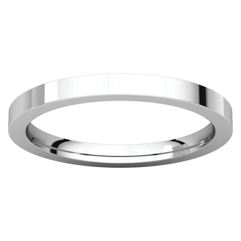 Sterling Silver 2mm Flat Band, Size 7