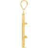 14k Yellow Gold Tab Back Frame Pendant for 5-Gram Credit Suisse Coin