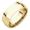14k Yellow Gold 7mm Knife Edge Comfort-Fit Band, Size 8