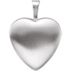 Sterling Silver Heart Locket with Cross