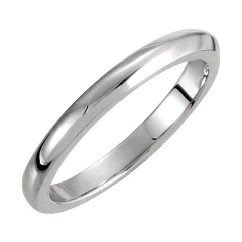 Platinum 2.25mm Solstice Solitaire® Tapered Knife Edge Band, Size 7