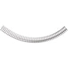 Sterling Silver 7.25mm Domed Omega 16" Chain