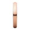 14k Rose Gold 3mm Half Round Band, Size 6.5