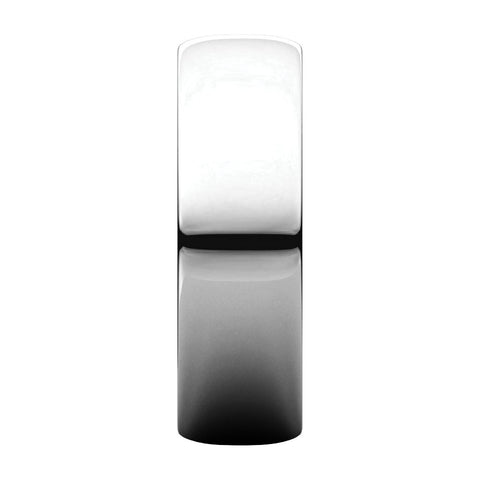 10k White Gold 6mm Half Round Light Band, Size 8