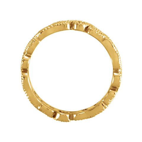 14k Yellow Gold 4.5mm Band Size 7