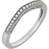 14k White Gold 1/10 ctw. Diamond Band, Size 7