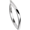 14k White Gold Marquise Shaped Dangle