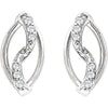 Sterling Silver 1/10 CTW Diamond Earrings
