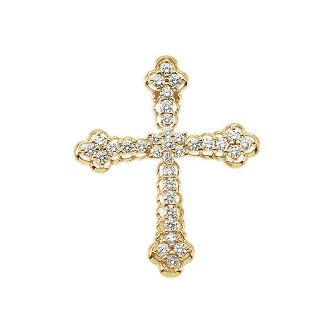 14k Yellow Gold Cross Pendant Mounting