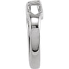14k White Gold 19.5x18.25mm Heart Pendant Enhancer