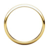 10k Yellow Gold 3mm Half Round Band, Size 8.5