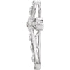 14k White Gold .05 CTW Diamond Cross Pendant