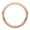 14k Rose Gold 6mm Double Milgrain Comfort Fit Band, Size 8.5