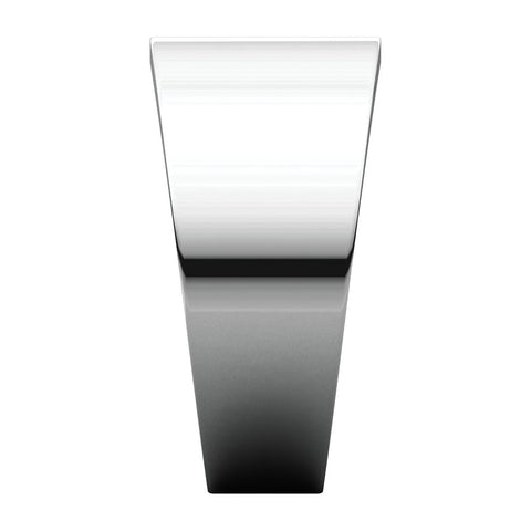 Sterling Silver 10mm Flat Tapered Band, Size 6