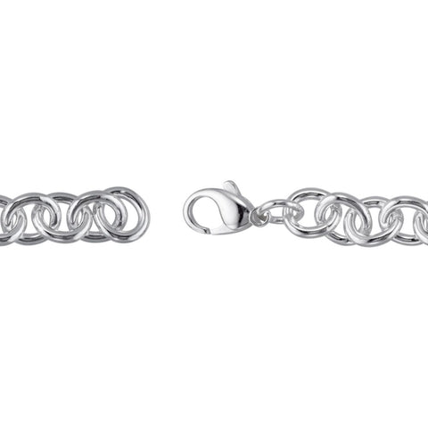 Sterling Silver 10mm Cable 8.5" Bracelet
