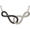 1/5 CTTW Infinity-Inspired Necklace in 14k White Gold